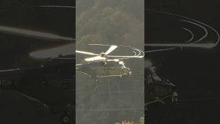 Swiss Cougar Helicopter  Blade tip vortex during landing shorts [upl. by Ennaisoj]