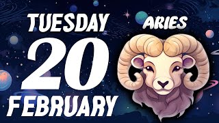 ARIES ♈ 💸AN IMPORTANT SUM OF MONEY IS COMING YOUR WAY🤑 HOROSCOPE FOR TODAY February 20 2024 [upl. by Anyad]