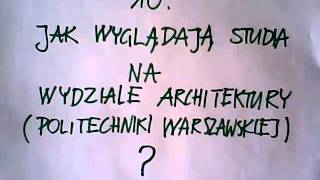 10 jak wyglądają studia na wydziale architektury [upl. by Mailiw]