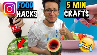 Awful quot5 Minute Craftsquot Food Hacks I Actually Tried them [upl. by Liagiba]