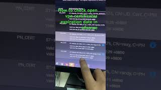 How to check expiration date OPEN VPN in pfsense firewall shorts [upl. by Gunas529]