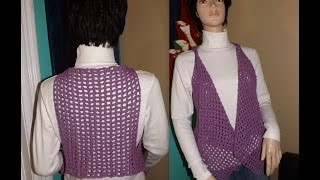 Crochet bolero o chaleco bien facil  con Ruby Stedman [upl. by Leibrag]