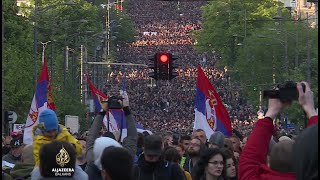 Reakcija vlasti na masovne proteste razljutila građane Srbije [upl. by Ramah110]