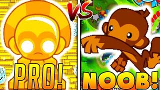 PRO VS NOOB  BLOONS TOWER DEFENSE BATTLE  JeromeASF [upl. by Elyag84]