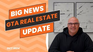 GTA Real Estate Market Update  October 2024 [upl. by Jessi]