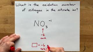 Oxidation number of Nitrogen in the Nitrate Ion [upl. by Suh873]