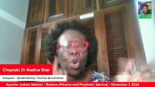 Monday Morning Devotion with Nadine Blair  November 11 2024 [upl. by Hanid278]