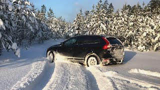 VOLVO XC60 D5 AWD snow test ❄️ [upl. by Refenej]