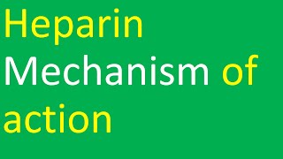 Heparin Mechanism of action [upl. by Ainala]