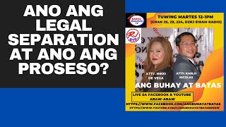 ANO ANG LEGAL SEPARATION AT ANO ANG PROSESO [upl. by Sergent732]