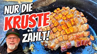 Krustenbraten mit Dunkelbiersoße  so einfach geht‘s im Dutch Oven [upl. by Kristopher]