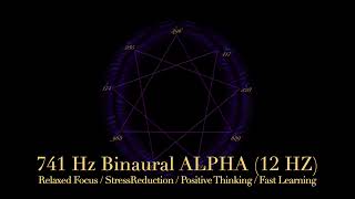 741 Hz Healing BINAURAL ALPHA HD 1080p [upl. by Onig]