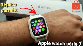 Apple watch séries 7  replica perfeita 2022 unboxing e primeiras impressões [upl. by Suilmann433]