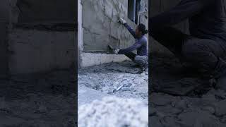 how to instal plaster plastering contructionwork anakrantau plaster [upl. by Aleiram]