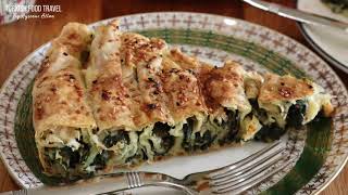 Turkish Spiral Spinach Borek quotIspanaklı Dolama Börekquot [upl. by Lasyrc163]