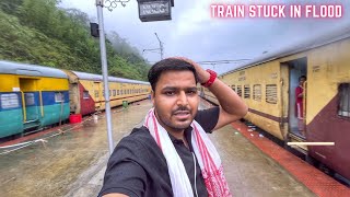 Kanchanjunga Express train Journey In Extreme Flood of Assam 😟 [upl. by Enyleuqcaj]