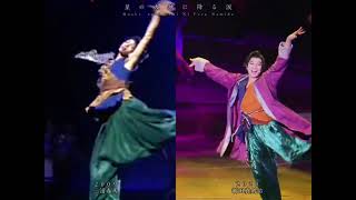 Haruma and Mackenyu as Shachi dancing in the musical Hoshi no Daichi Ni Furu Namida [upl. by Ardni]