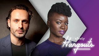 Xfinity Hangouts Andrew Lincoln and Danai Gurira from The Walking Dead The Ones Who Live [upl. by Gypsy366]