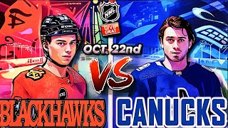 Vancouver Canucks Vs Chicago Blackhawks Live NHL PlayByPlay and Watch Party [upl. by Keefer907]