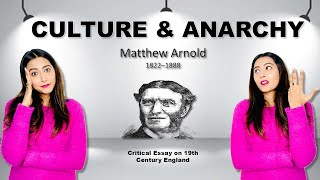 Culture amp Anarchy  Easiest Explanation With Questions literarycriticism [upl. by Jangro]