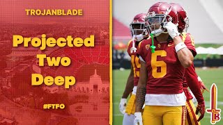 Projecting The 2 Deep For USC Football [upl. by Teodor]