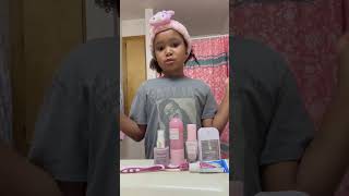 Scarlett’s nightly routine skincareforkids scarlett scarlettgray scarlettandtiania shorts [upl. by Florinda80]