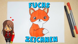 Fuchs einfach malen für Kinder  ab 7 Jahren  Malen mit Evi  deutsch [upl. by Sirdna779]