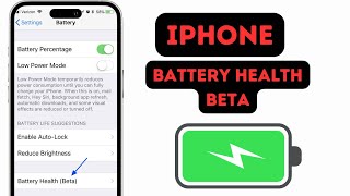 iPhone Battery Health Beta  Fix iPhone Not Showing iPhone Battery Health Beta Feature [upl. by Ahsiad378]