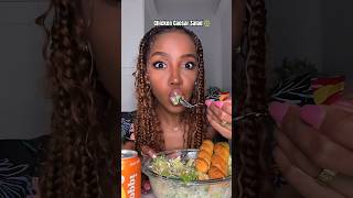 ✨ Best Chicken Caesar Salad mukbang foodie asmreating [upl. by Imyaj]