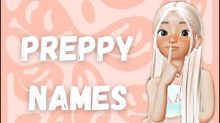 Preppy names ideas to give at your account ZEPETO💝✨ [upl. by Sheena]