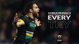 Cobus Reinach  Every Try for Northampton Saints [upl. by Nwahc]