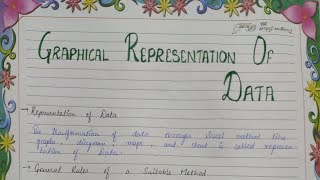 Geography practical of Graphical Representation of Data class 12 [upl. by Aiekahs509]