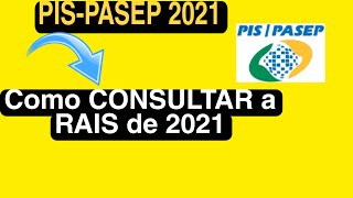 Como CONSULTAR a RAIS 2021 [upl. by Swartz]