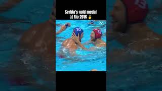 The intense showdown in the water as Serbia claimed gold in water polo at the Rio 2016 Olympics 🏅🌊 [upl. by Ttirrej48]