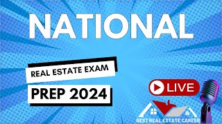 National Real Estate Exam Prep 2024 Live Study Session [upl. by Ferdinanda]