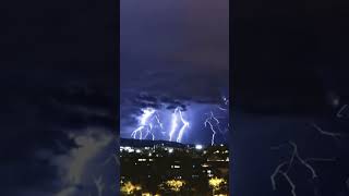 WOW MEXICO UNITED STATE OF AMERICA LIGHLNING STRIKES🤕⚡thunderstorm lightning lightningstrikes [upl. by Mathre]