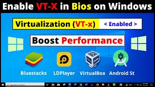 How to Enable Virtualization in Windows 10  2 Ways to Enable VTx in Bios Settings Easily [upl. by Cordi776]