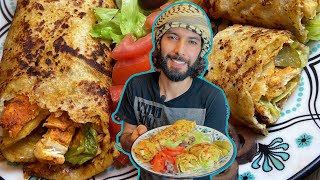 como fazer shawarma de frango rápido e fácil receita árabe [upl. by Jennette219]