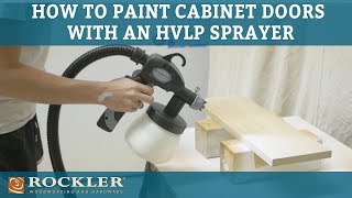 How to Paint Cabinet Doors Using an HVLP Sprayer  Rogue Engineer Project [upl. by Rodama790]