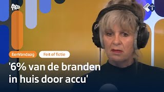 Hoe vaak veroorzaken accus woningbranden  Feit of Fictie  NPO Radio 1 [upl. by Hyatt]