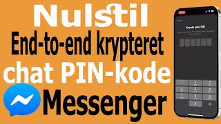 Sådan nulstiller du Messenger PINkode  Nulstil endetilende krypteret chatpinkode [upl. by Annid836]