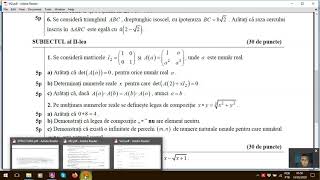 Test 17 Matematica M2 Bacalaureat 2020 [upl. by Nyliac203]