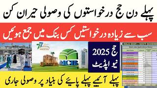 hajj 2025 new update  پہلے دن حج درخواستوں کی وصولی حیران کن  Hajj 2025 Applications [upl. by Legir310]