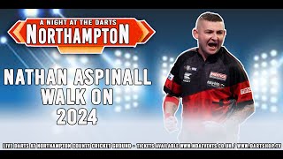 Nathan Aspinall Darts Walk On Northampton 2024 [upl. by Lacie]