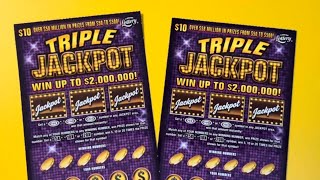 A COUPLE OF TRIPLE JACKPOT SCRATCH OFFS FROM THE FLORIDA LOTTERY [upl. by Innej]