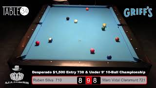 Desperado 1500 Entry 730 amp Under 9 10Ball Championship at Griffs Bar amp Billiards [upl. by Egan]