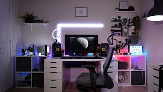 Dream Desk Setup Long Term Review  Alex Linnmon  Ikea Desk Hack [upl. by Kcirddot]