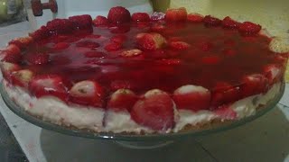 💟TORTA GELADA DE MORANGO  Receitas da Tati [upl. by Nwahsyd273]