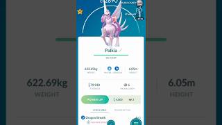 How to get Mega Palkia in Pokemon go shorts how shiny pokemon gameplay gaming palkia pokemon [upl. by Peugia]