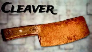 RESTORATION CLEAVER 10 YEARS old Rusted Cleaver MaKe A WoOD Handle 2024 [upl. by Cheston]